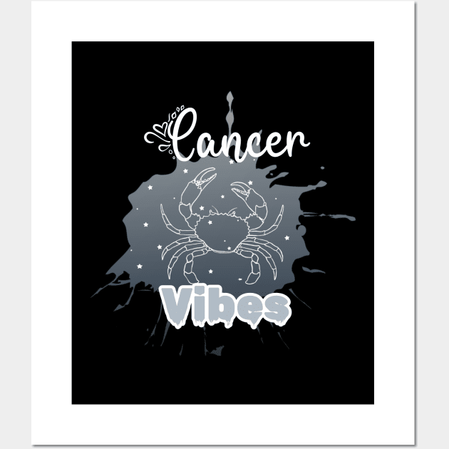 Cancer vibes Wall Art by RoseaneClare 